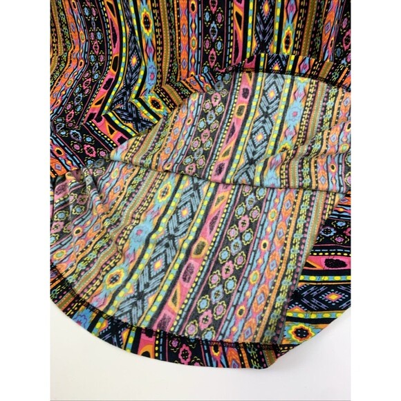 Serengeti Maxi Dress Sleeveless Bright Multi Geometric Striped Rayon Women Small - Picture 5 of 10